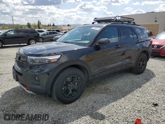 2023 Ford Explorer Timberline z VIN 1FMSK8JH6PGA01222, wystawiony jako Copart lot #51848475 z przebiegiem 46 454 mil mil oraz Szkoda całkowita • Salvage title. Historia ofert i sprzedaży dostępna na DreamBid. Obrazek 1.