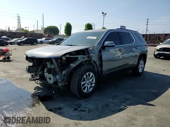 2019 Chevrolet Traverse LT Cloth with VIN 1GNERGKW5KJ305844, listed as a Copart auction lot 60865485 with 63,470 mi miles and Salvage title. Bid and sale history available at DreamBid. Image 14.