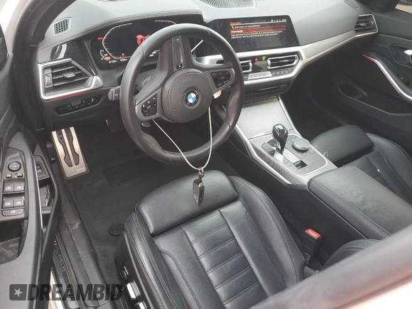 2020 BMW 3 Series M340i with VIN 3MW5U7J05L8B26525, listed as a Copart auction lot 84528894 with 26,380 mi miles and Salvage Title. Bid and sale history available at carsss.com. Image 8.