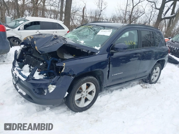 2017 Jeep Compass High Altitude with VIN 1C4NJDEB0HD106845, listed as a IAAI auction lot 41261759 with 76,630 mi miles. Bid and sale history available at carsss.com. Image 2.