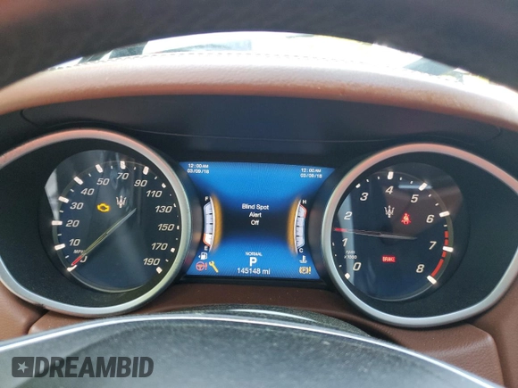 2019 Maserati Ghibli с VIN ZAM57XSA3K1322916, выставлен на аукционе Copart как лот 59274125 с пробегом 145 148 миль миль и Чистый • Clean title. История ставок и продаж доступна на DreamBid. Изображение 9.