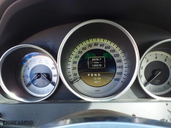 2012 Mercedes-Benz C-Class C 250 with VIN WDDGJ4HB4CF743051, listed as a IAAI auction lot 41765592 with 159,574 mi miles. Bid and sale history available at carsss.com. Image 7.