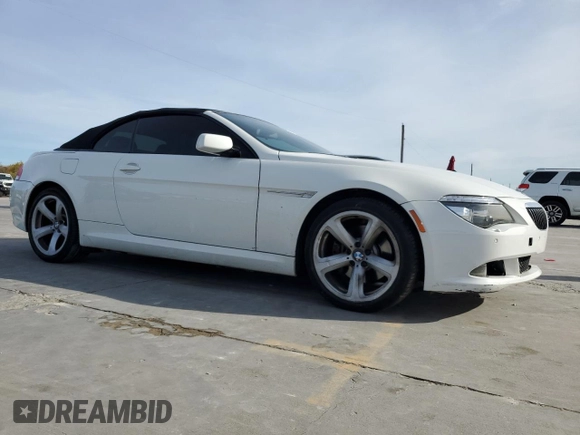 2009 BMW 6 Series 650i with VIN WBAEB53589CX64532, listed as a Copart auction lot 84812074 with 84,443 mi miles and Salvage Title. Bid and sale history available at carsss.com. Image 4.