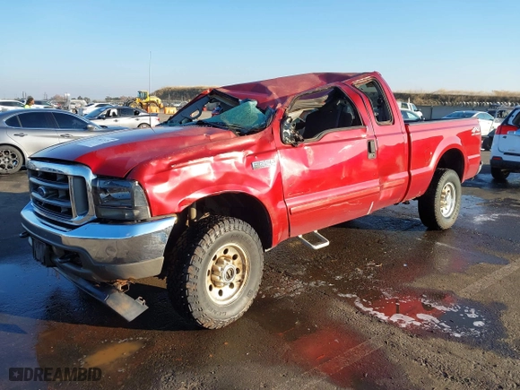 2002 Ford Super Duty F-250 XL with VIN 1FTNX21FX2ED19444, listed as a IAAI auction lot 41022375 with 149,401 mi miles. Bid and sale history available at carsss.com. Image 17.