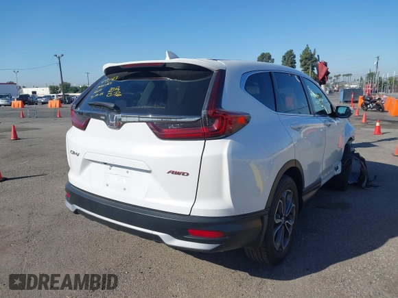 2022 Honda CR-V EX-L with VIN 7FARW2H8XNE045486, listed as a IAAI auction lot 41861874 with 27,896 mi miles. Bid and sale history available at carsss.com. Image 4.