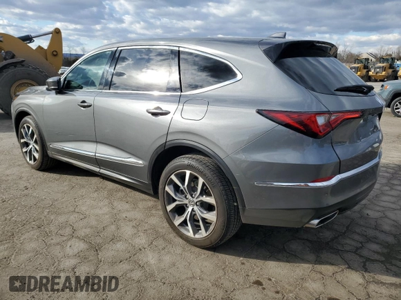 2023 Acura MDX w/Technology Package with VIN 5J8YE1H41PL001394, listed as a Copart auction lot 43087095 with 33,143 mi miles and Clean Title. Bid and sale history available at carsss.com. Image 2.