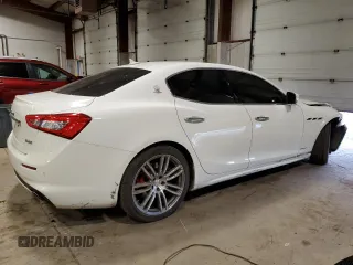 2019 Maserati Ghibli S Q4 GranLusso with VIN ZAM57YTL2K1312724, listed as a Copart auction lot 55137814 with 44,663 mi miles and Salvage Title. Bid and sale history available at carsss.com. Image 3.
