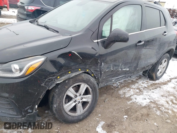 2019 Chevrolet Trax LT with VIN KL7CJPSB6KB873807, listed as a IAAI auction lot 41555685 with 120,844 mi miles. Bid and sale history available at carsss.com. Image 6.