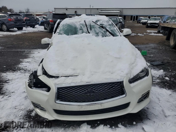 2016 Infiniti Q50 Premium with VIN JN1CV7AR5GM253082, listed as a Copart auction lot 43838735 with Not Provided miles and Salvage Title. Bid and sale history available at DreamBid. Image 5.