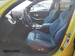 2023 BMW M3 Competition xDrive with VIN WBS43AY01PFN30318, listed as a Copart auction lot 58047995 with 34,312 mi miles and Salvage title. Bid and sale history available at DreamBid. Image 7.