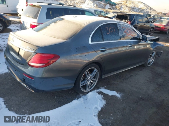 2017 Mercedes-Benz E 300 Luxury with VIN WDDZF4KB2HA106165, listed as a IAAI auction lot 41123157 with 82,770 mi miles and . Bid and sale history available at DreamBid. Image 4.