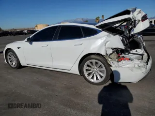 2017 Tesla Model S 60 with VIN 5YJSA1E16HF204974, listed as a Copart auction lot 89109185 with 107,102 mi miles and Salvage title. Bid and sale history available at DreamBid. Image 2.
