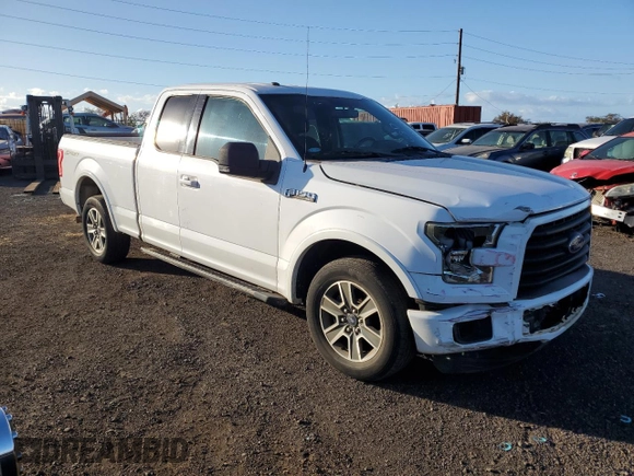 2016 Ford F-150 XL with VIN 1FTEX1CF3GKD97614, listed as a Copart auction lot 80098174 with 33,837 mi miles and Salvage Title. Bid and sale history available at carsss.com. Image 4.