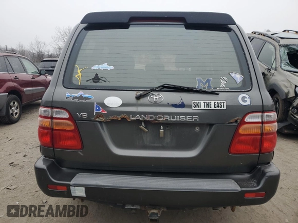 2000 Toyota Land Cruiser z VIN JT3HT05J7Y0113942, wystawiony jako Copart lot #87448844 z przebiegiem 188 401 mil mil oraz Czysty tytuł • Clean title. Historia ofert i sprzedaży dostępna na DreamBid. Obrazek 6.