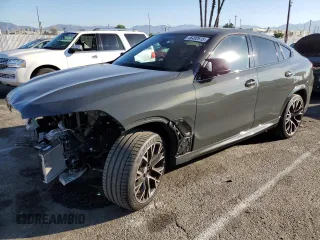 2022 BMW X6 M with VIN 5YMCY0C09N9M44828, listed as a Copart auction lot 46492615 with 22,828 mi miles and Salvage Title. Bid and sale history available at carsss.com. Image 1.