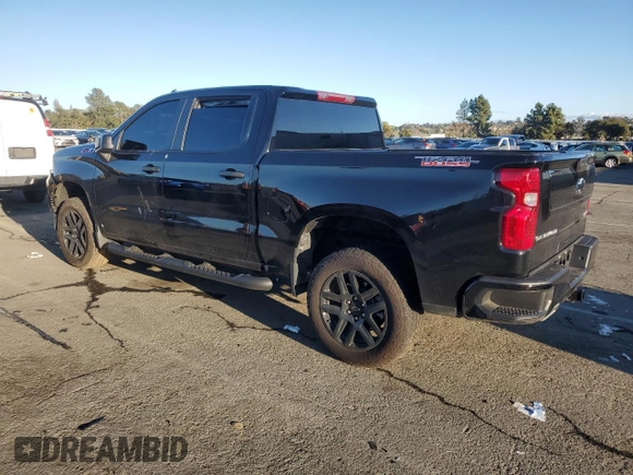 2024 Chevrolet Silverado 1500 Custom Trail Boss with VIN 3GCUDCE83RG218772, listed as a Copart auction lot 44648145 with 8,672 mi miles and Salvage Title. Bid and sale history available at carsss.com. Image 2.