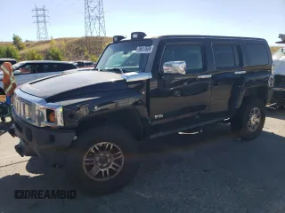 2007 Hummer H3 SUV with VIN 5GTDN13E478185870, listed as a Copart auction lot 74617624 with 169,618 mi miles and Clean Title. Bid and sale history available at carsss.com. Image 1.