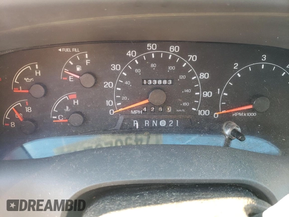 2000 Ford F-250 XL with VIN 1FTNX21L6YEE29549, listed as a Copart auction lot 74982324 with 133,883 mi miles and Salvage title. Bid and sale history available at DreamBid. Image 9.