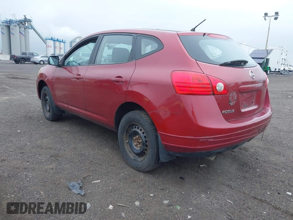 2009 Nissan Rogue S with VIN JN8AS58VX9W189895, listed as a IAAI auction lot 42191843 with 89,279 mi miles. Bid and sale history available at carsss.com. Image 3.
