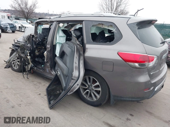 2013 Nissan Pathfinder SV with VIN 5N1AR2MM0DC604196, listed as a IAAI auction lot 41547267 with 1 mi miles. Bid and sale history available at carsss.com. Image 3.