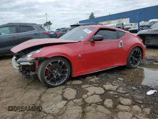 2015 Nissan 370Z z VIN JN1AZ4EH6FM442575, wystawiony jako Copart lot #57146915 z przebiegiem 57 020 mil mil oraz Czysty tytuł • Clean title. Historia ofert i sprzedaży dostępna na DreamBid. Obrazek 1.