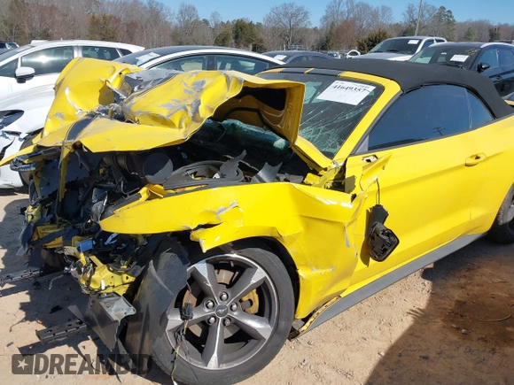 2015 Ford Mustang V6 with VIN 1FATP8EM8F5373825, listed as a IAAI auction lot 41649357 with 67,874 mi miles and . Bid and sale history available at DreamBid. Image 16.