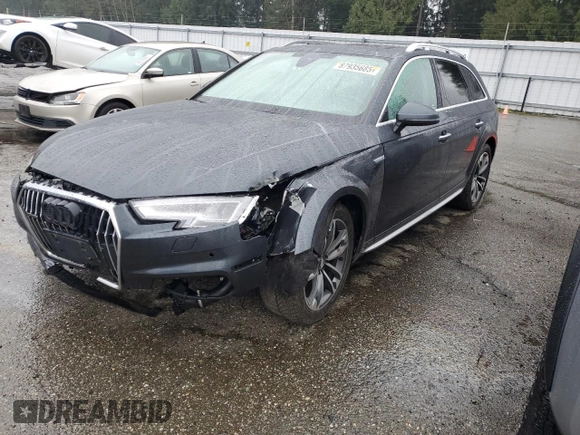 2017 Audi allroad A4 Premium Plus with VIN WA18NBF47HA113048, listed as a Copart auction lot 87935685 with 76,302 mi miles and Salvage Title. Bid and sale history available at DreamBid. Image 1.