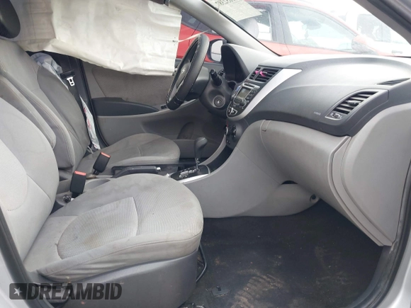 2013 Hyundai Accent GLS with VIN KMHCT4AE6DU481193, listed as a IAAI auction lot 41652387 with 148,420 mi miles. Bid and sale history available at carsss.com. Image 5.