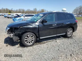 2015 Nissan Pathfinder S with VIN 5N1AR2MN8FC649284, listed as a Copart auction lot 53514285 with 151,597 mi miles and Salvage title. Bid and sale history available at DreamBid. Image 1.