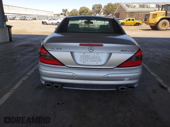 2004 Mercedes-Benz SL 55/63 AMG with VIN WDBSK74F34F069986, listed as a Copart auction lot 62037125 with Not provided miles and Clean title. Bid and sale history available at DreamBid. Image 6.