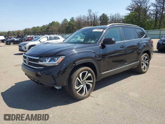 2022 Volkswagen Atlas SEL with VIN 1V2BP2CA9NC519850, listed as a Copart auction lot 61124825 with 26,243 mi miles and Salvage title. Bid and sale history available at DreamBid. Image 1.