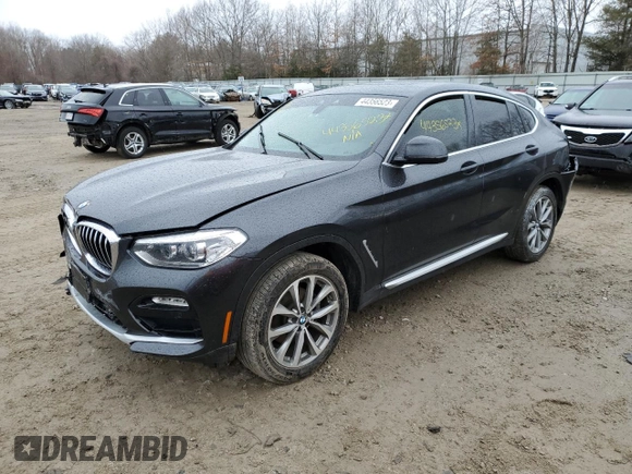 2019 BMW X4 xDrive30i with VIN 5UXUJ3C59KLG53419, listed as a Copart auction lot 44356523 with 0 mi miles. Bid and sale history available at carsss.com. Image 1.