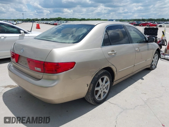 2005 Honda Accord EX with VIN 1HGCM56725A007330, listed as a IAAI auction lot 42240294 with 198,288 mi miles and . Bid and sale history available at DreamBid. Image 4.