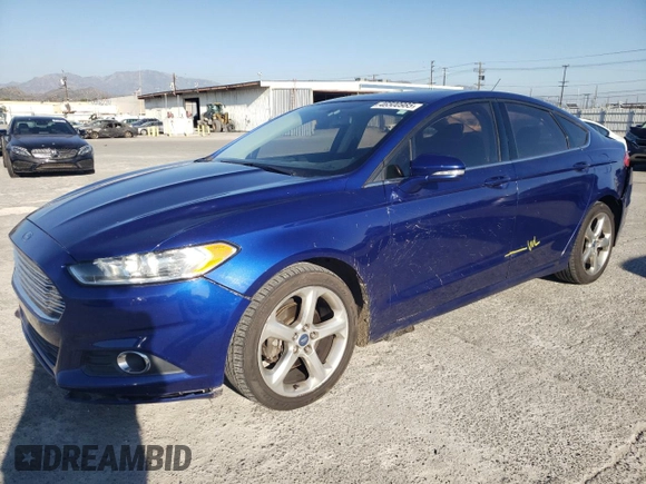 2013 Ford Fusion SE with VIN 3FA6P0HR1DR124704, listed as a Copart auction lot 46500985 with 140,483 mi miles and Salvage Title. Bid and sale history available at DreamBid. Image 1.