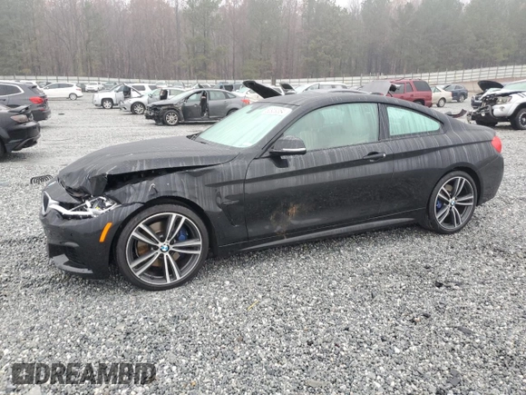2017 BMW 4 Series 430i with VIN WBA4R7C55HK895635, listed as a Copart auction lot 82909364 with 73,788 mi miles and Salvage Title. Bid and sale history available at DreamBid. Image 1.