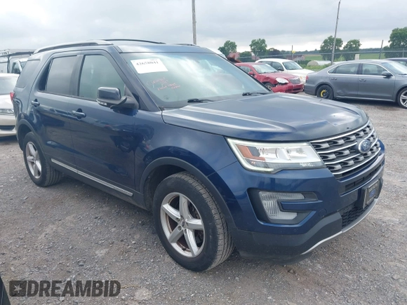 2017 Ford Explorer XLT z VIN 1FM5K8D87HGA65814, wystawiony jako IAAI lot #42658041 z przebiegiem 82 560 mil mil oraz . Historia ofert i sprzedaży dostępna na DreamBid. Obrazek 1.