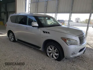 2014 Infiniti QX80 with VIN JN8AZ2NE1E9066087, listed as a Copart auction lot 53046505 with 0 mi miles and Clean Title. Bid and sale history available at carsss.com. Image 4.