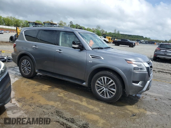 2022 Nissan Armada SL with VIN JN8AY2BD4N9678217, listed as a Copart auction lot 50697584 with 12,711 mi miles. Bid and sale history available at carsss.com. Image 4.