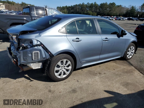 2025 Toyota Corolla Hybrid LE with VIN JTDBDMHE6SJ012428, listed as a Copart auction lot 50814965 with 4,330 mi miles and Salvage Title. Bid and sale history available at carsss.com. Image 3.