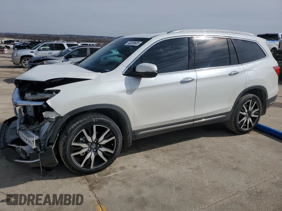 2022 Honda Pilot Touring 7-Passenger with VIN 5FNYF6H67NB018467, listed as a Copart auction lot 45358605 with 29,268 mi miles and Salvage Title. Bid and sale history available at carsss.com. Image 1.