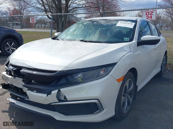2020 Honda Civic Sedan LX with VIN 2HGFC2F6XLH544791, listed as a IAAI auction lot 41889928 with 127,494 mi miles. Bid and sale history available at carsss.com. Image 17.