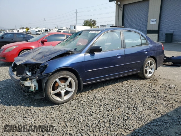 2004 Honda Civic LX with VIN 2HGES15554H516769, listed as a Copart auction lot 68873934 with 127,908 mi miles and Salvage Title. Bid and sale history available at carsss.com. Image 1.