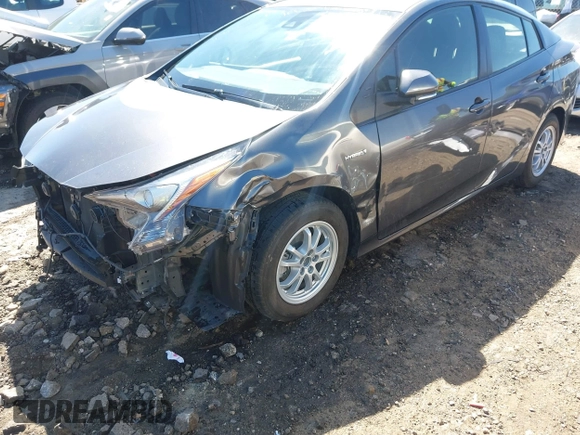 2017 Toyota Prius Two with VIN JTDKBRFU4H3036656, listed as a IAAI auction lot 41823354 with 59,233 mi miles and . Bid and sale history available at carsss.com. Image 6.