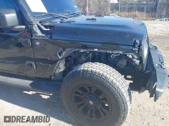 2018 Jeep Wrangler Unlimited Sahara z VIN 1C4HJXEG9JW216717, wystawiony jako IAAI lot #40908017 z przebiegiem 87 954 mil mil oraz . Historia ofert i sprzedaży dostępna na DreamBid. Obrazek 6.