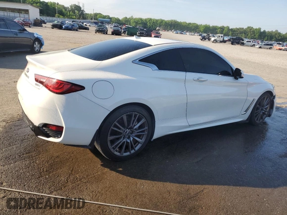 2017 Infiniti Q60 Sport with VIN JN1EV7EK5HM362892, listed as a Copart auction lot 54776955 with 110,430 mi miles and Salvage Title. Bid and sale history available at DreamBid. Image 3.