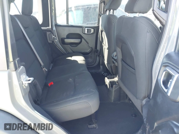 2021 Jeep Wrangler Unlimited Willys with VIN 1C4HJXDM6MW587152, listed as a IAAI auction lot 41687729 with 59,730 mi miles and . Bid and sale history available at DreamBid. Image 8.