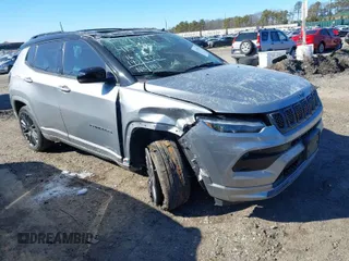 2023 Jeep Compass (RED) Edition with VIN 3C4NJDCN7PT532716, listed as a IAAI auction lot 41590385 with 16,190 mi miles and . Bid and sale history available at carsss.com. Image 1.