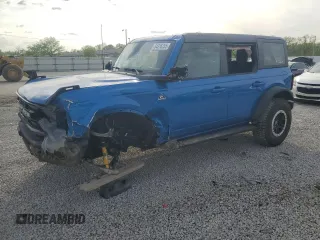 2023 Ford Bronco with VIN 1FMEE5DP3PLC10866, listed as a Copart auction lot 54316255 with 24,205 mi miles and Salvage title. Bid and sale history available at DreamBid. Image 1.