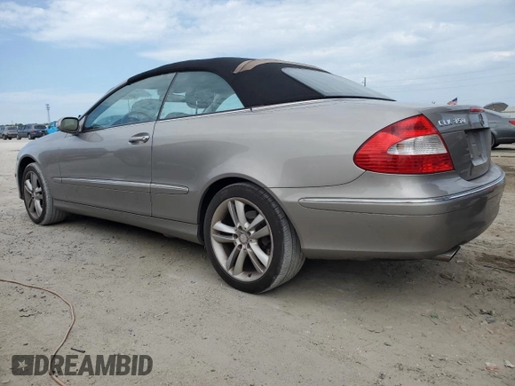2009 Mercedes-Benz CLK 350 with VIN WDBTK56F79T102356, listed as a Copart auction lot 55977045 with 74,571 mi miles and Salvage Title. Bid and sale history available at DreamBid. Image 2.