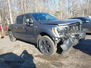2021 Ford F-150 XL with VIN 1FTFW1ED5MFB76099, listed as a IAAI auction lot 41525143 with 68,909 mi miles. Bid and sale history available at carsss.com. Image 1.